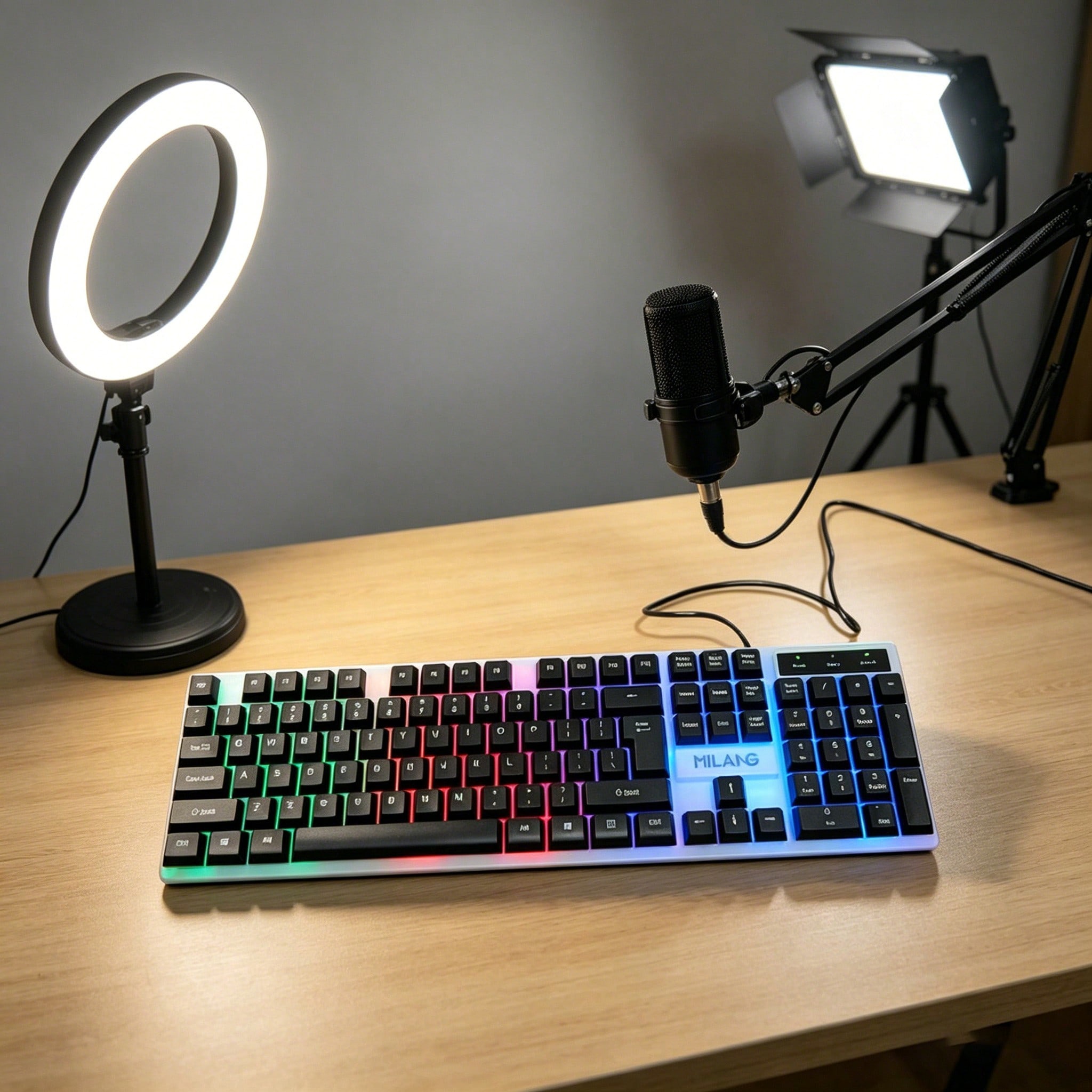 Laptop Accessories Combo Set - 1pcsRGB Backlit Gaming Keyboard and Mouse
