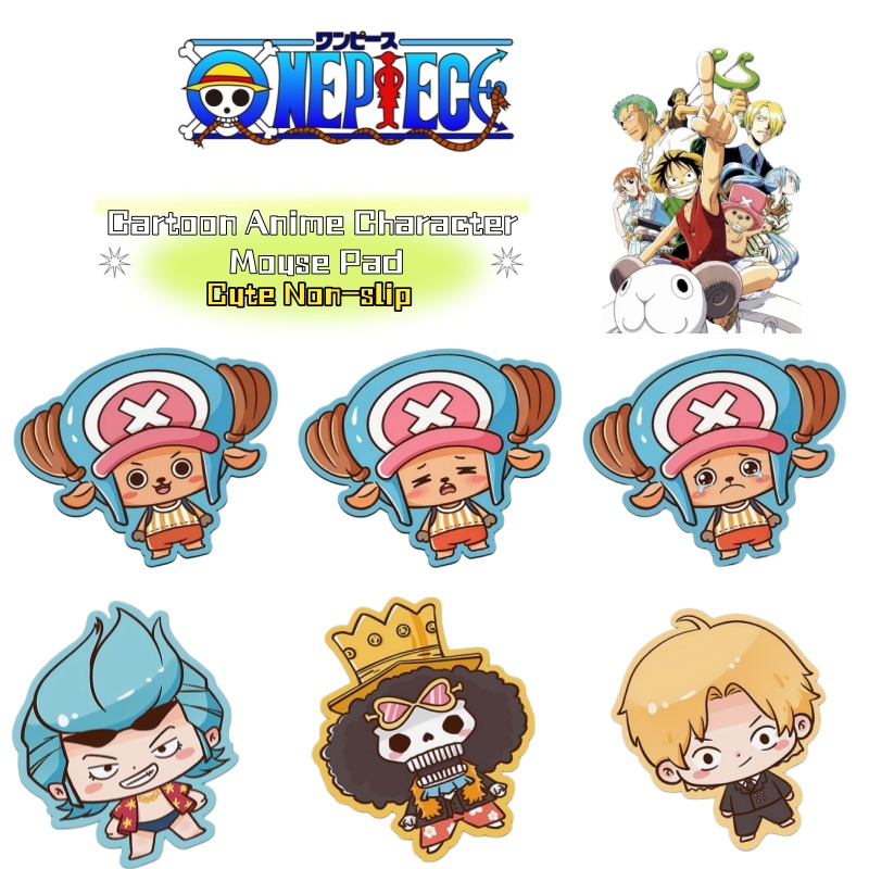 Laptop Accessories Toy - One Piece cartoon anime character cute
