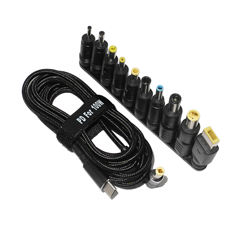 Laptop Lock Cable - 100W Type C Dc Power Adapter