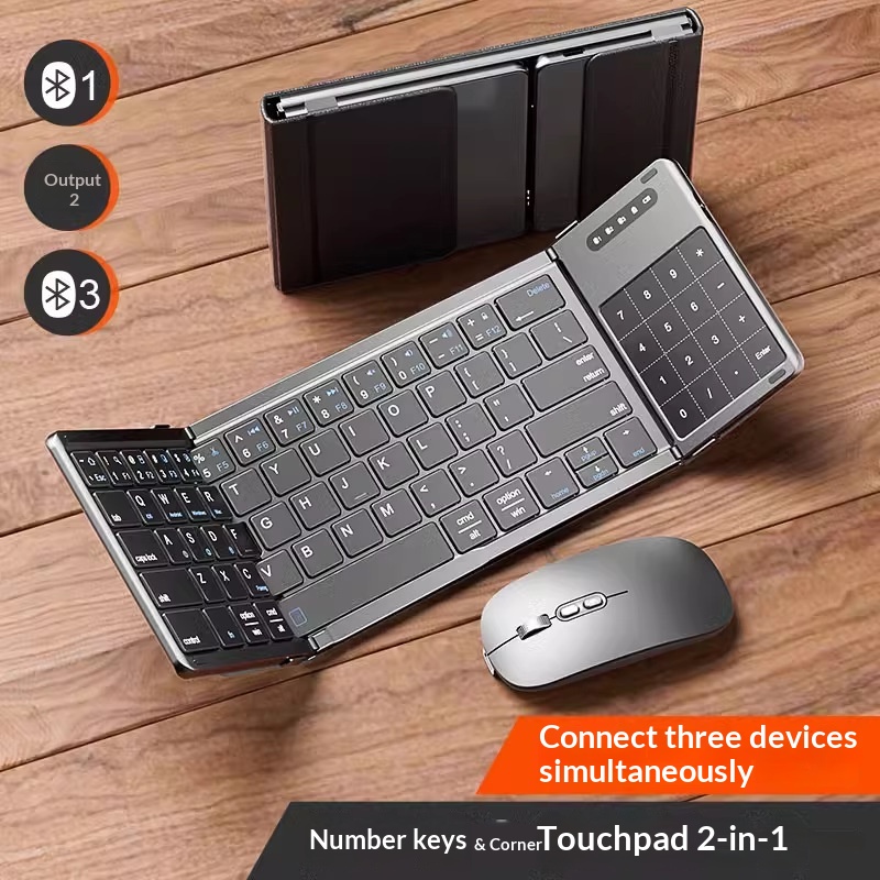 Laptop Accessories Toy - Mengzu Tri Fold Wireless Bluetooth Keyboard