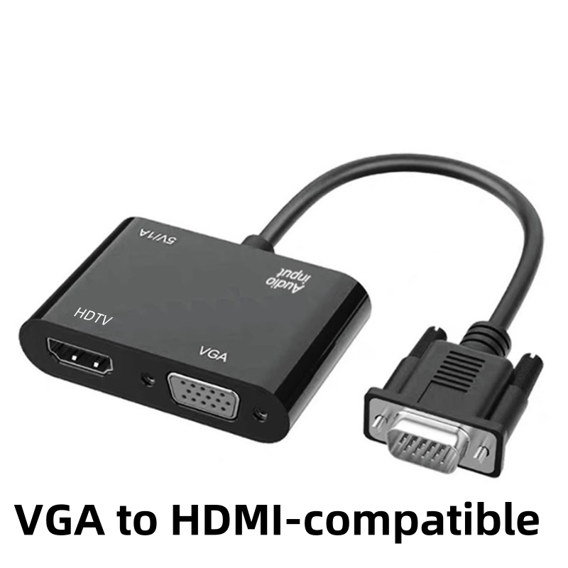 Monitor Portable Usb - VGA(Host) to VGA/HDMI-compatible Display Adapter with