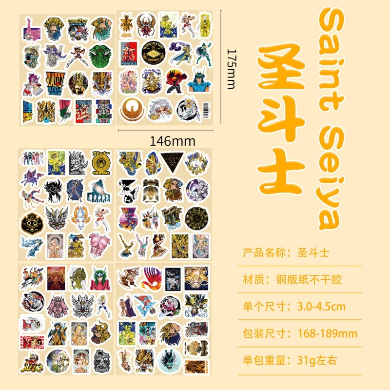 101Pcs Saint Seiya Anime Stick - огляд і ціна Laptop Accessories Toy