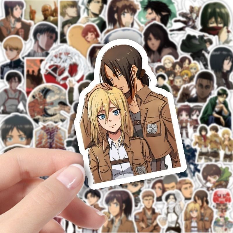 60Pcs Attack on Titan Anime St - огляд і ціна Laptop Accessories Toy