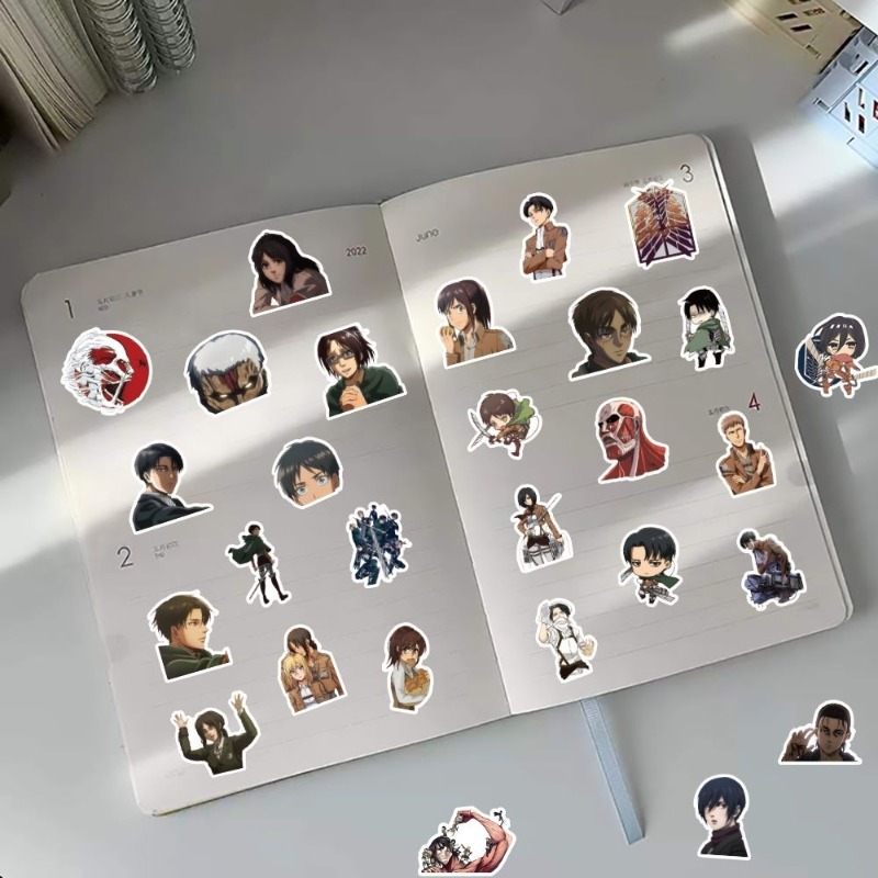 60Pcs Attack on Titan Anime St - огляд і ціна Laptop Accessories Toy