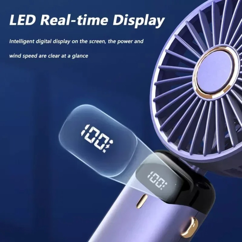 Mini Fan 5000mAh Handheld Fold - огляд і ціна Monitor Portable Usb