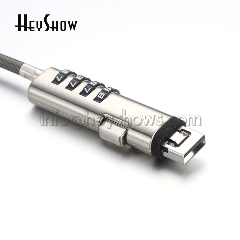 4-Digit Password Protected USB - огляд і ціна Laptop Lock Cable