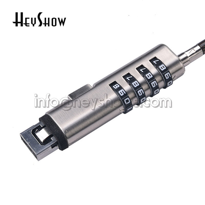 4-Digit Password Protected USB - огляд і ціна Laptop Lock Cable