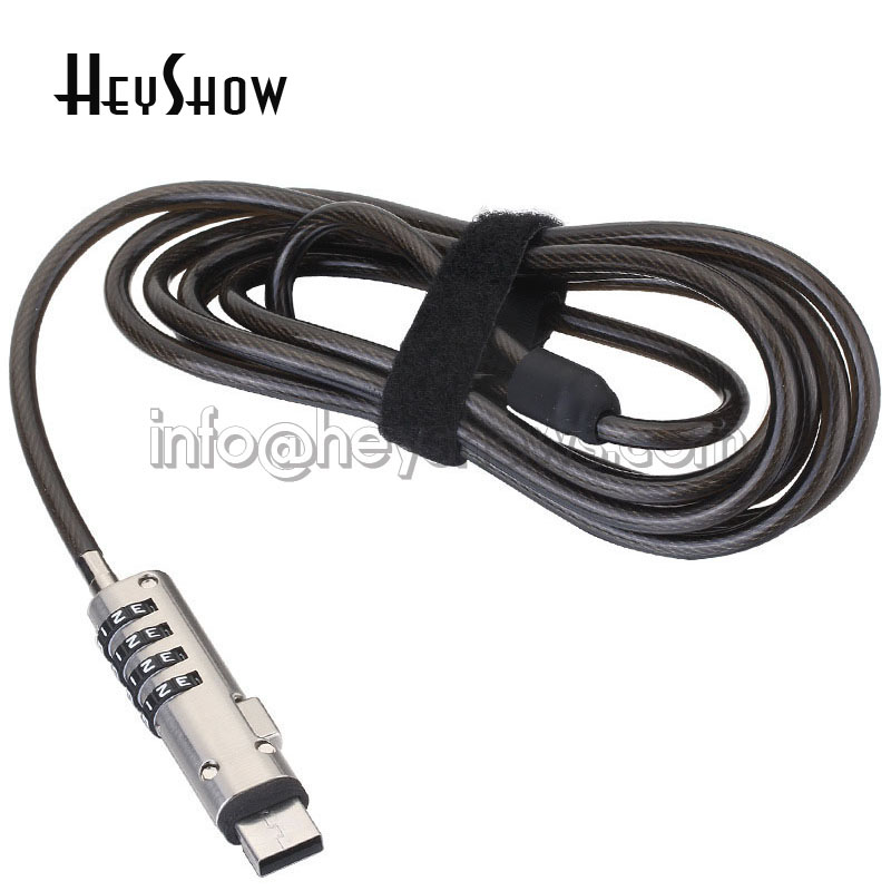 4-Digit Password Protected USB - огляд і ціна Laptop Lock Cable