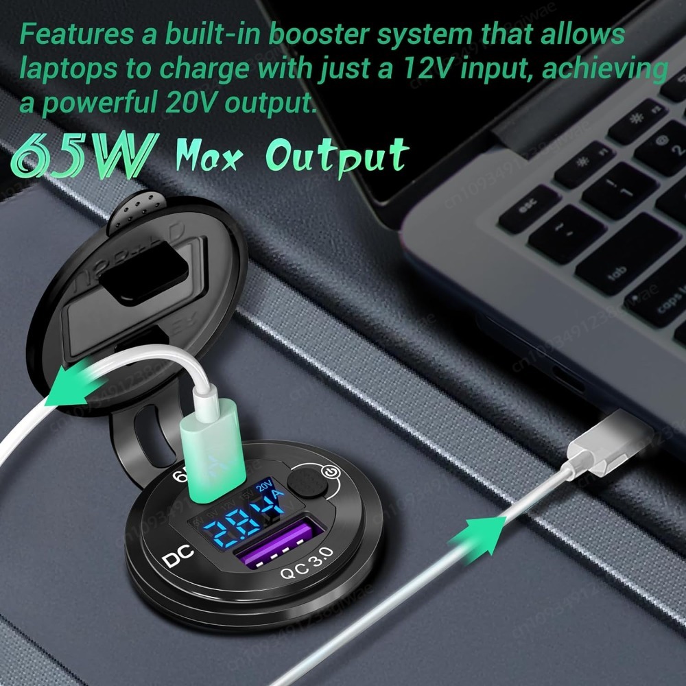 12V USB Outlet Aluminum Laptop - огляд і ціна Laptop Lock Cable