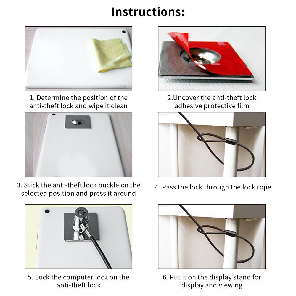 3*7 Keyhole Laptop Lock 2 m Ca - огляд і ціна Laptop Lock Cable
